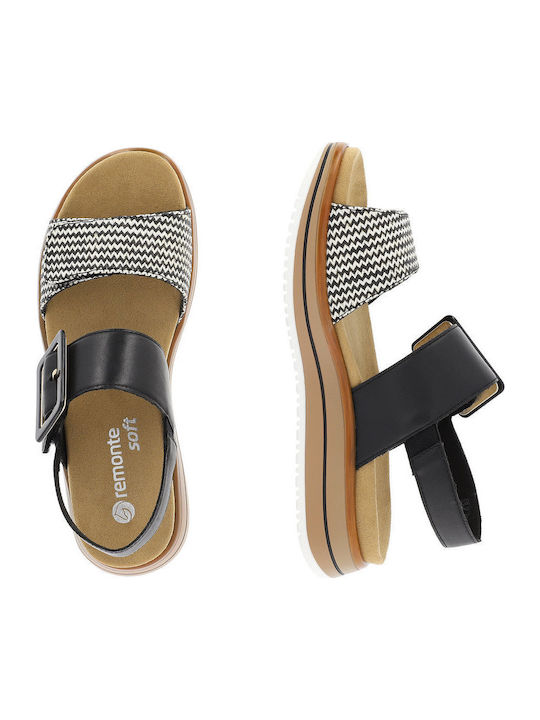 Leather Women's Anatomic Black Sandals