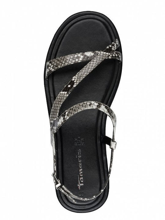 Flache Sandalen Für Damen Grau