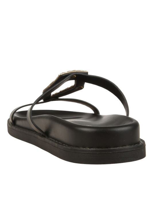 Women's Black Flat Sandals