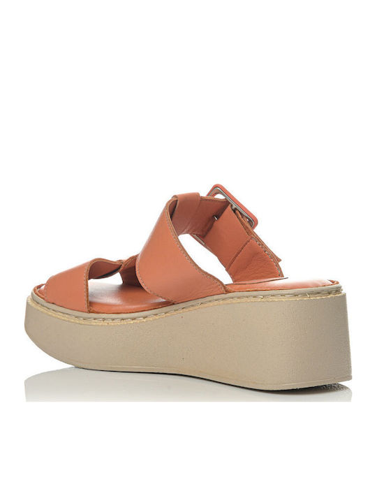Platforme Dama Anatomici Tip Slip On Portocalii