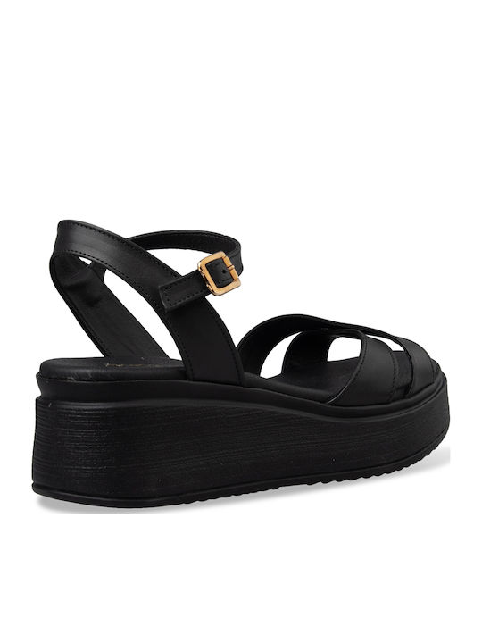 Women's Flat Sandals Flatforms Black