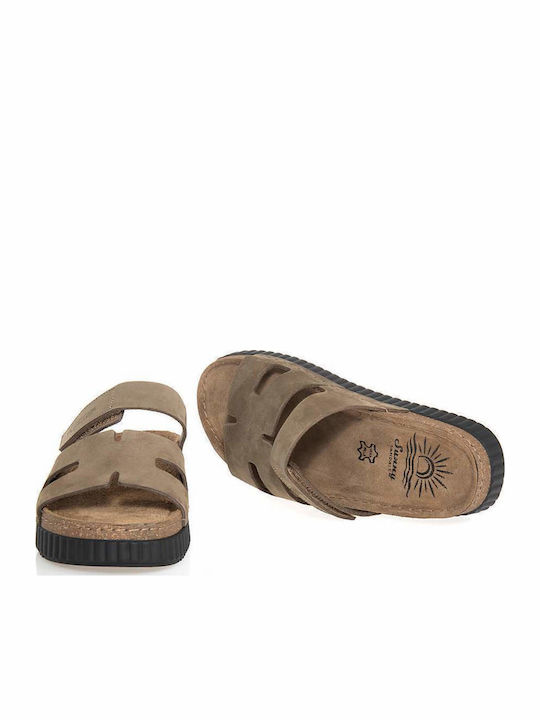 Γυναικεία Σανδάλια Flatforms Χακί