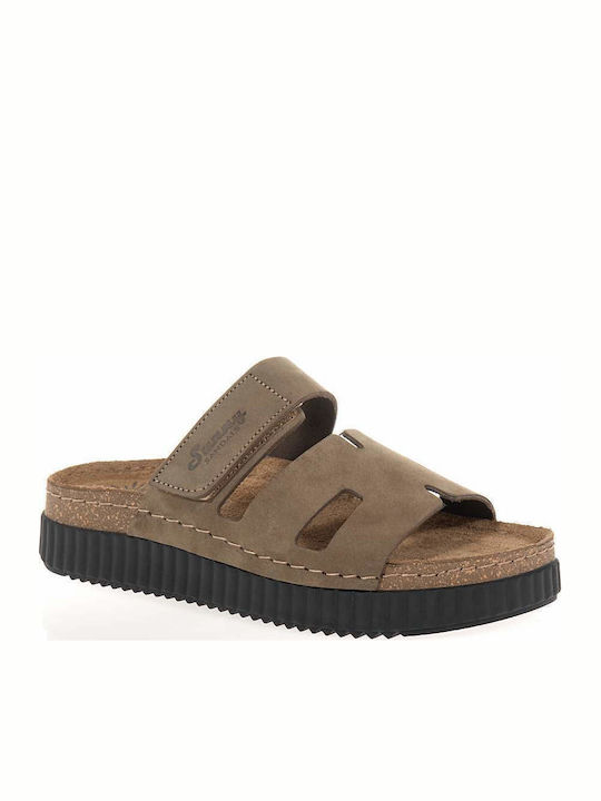 Γυναικεία Σανδάλια Flatforms Χακί