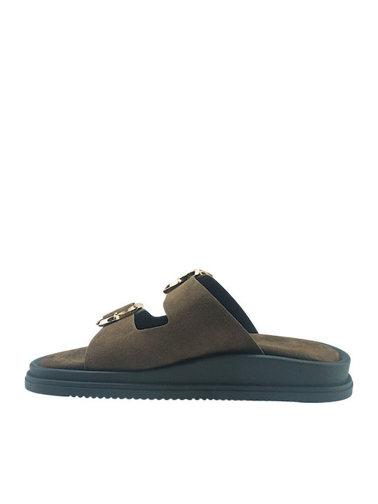 Women's Flat Sandals Brown