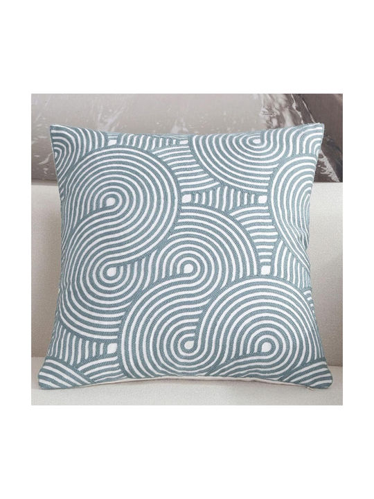 FRIPIA Decorative Pillow Case Turquoise 45x45cm