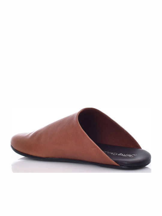 Flat Mules σε Καφέ Χρώμα