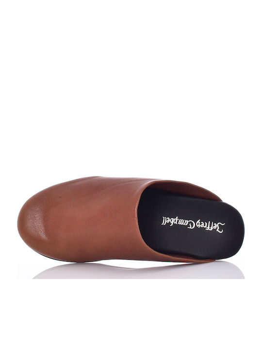 Flat Mules σε Καφέ Χρώμα