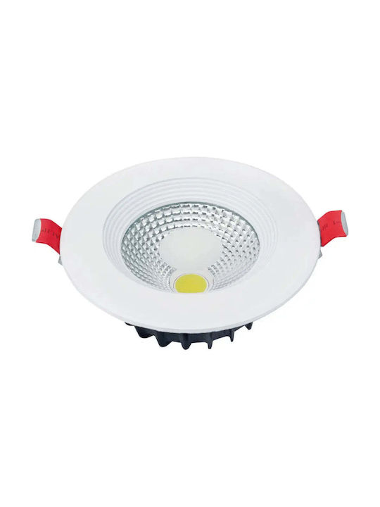 Horoz Electric Spot Rotund Încorporat Cu LED Și Lumină Alb Rece Alb