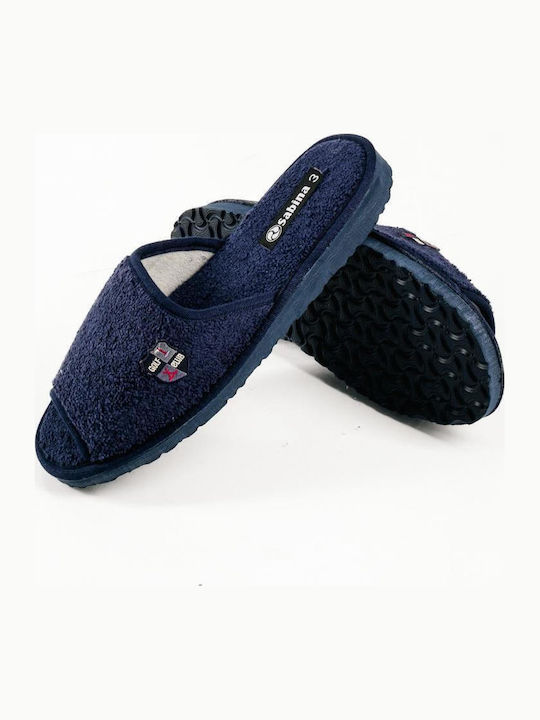 Terry Men's Slippers Blue