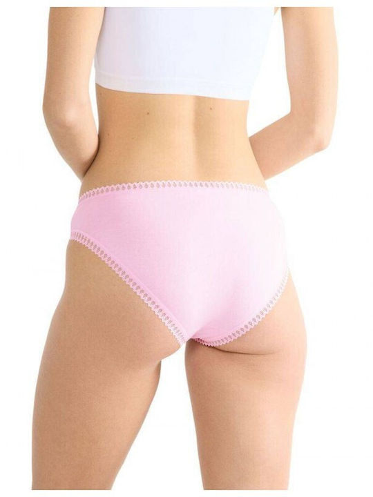 Cotton Women's Slip 3Pack With Lace Blue