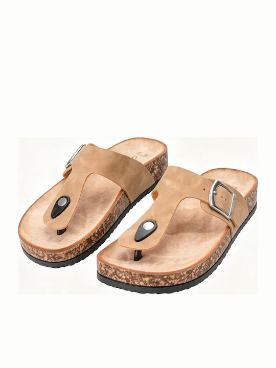 Flip Flops in Khaki Colour