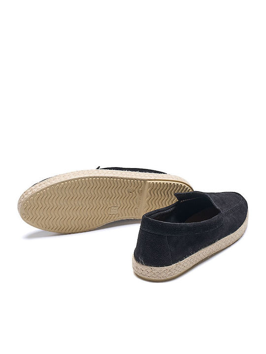Suede Men's Espadrilles in Black Colour