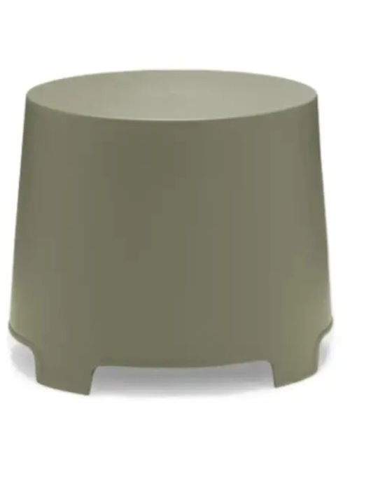 Plastic Sitting Room Table for Small Outdoor Spaces Green 41x35x38cm