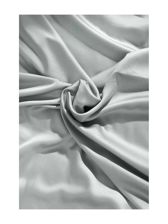 Charisma Bettwäsche-Set Überdoppel mit Gummiband 160x200+40cm. Silver 4Stück