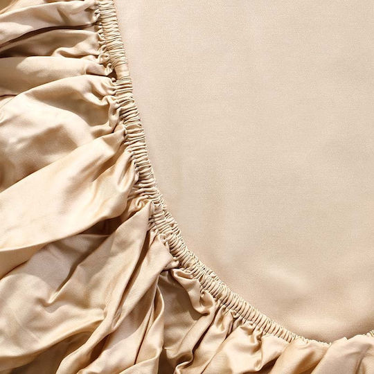 Charisma Sheet Sets Queen with Elastic 160x200+40cm. Rich Gold 4pcs