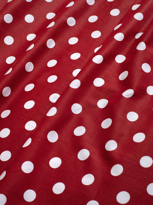 Royal Sateen Signature Dots Σετ Σεντόνια Υπέρδιπλα 240x260εκ. Red (4τμχ)