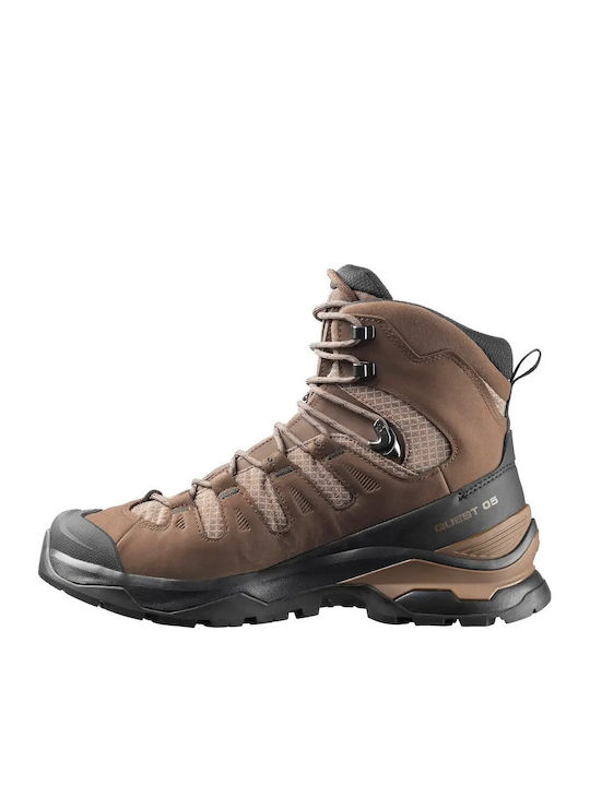 Salomon Men's Hiking Waterproof Boots With Gore-Tex Membrane Brown
