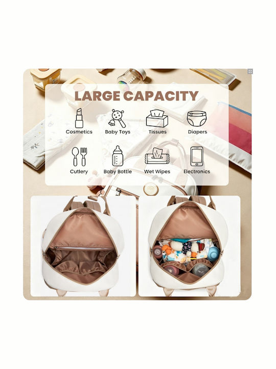 Miss Lulu Backpack Μπεζ