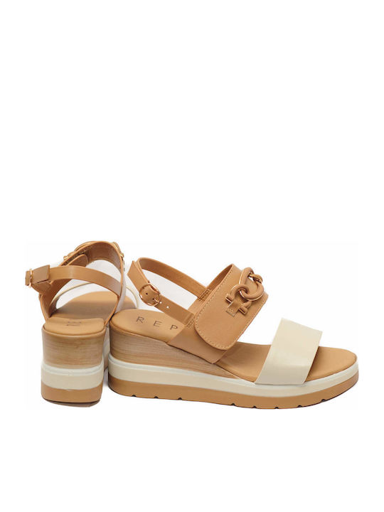 Sommer Damenplattformen Tabac Braun