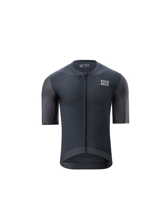 Rockbros Herren Kurze Ärmel Fahrradtrikot Schwarz