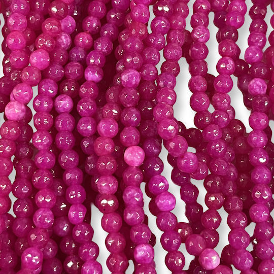 Jade Fuchsia Beads 5mm Natural – Series 37cm 90 Pieces