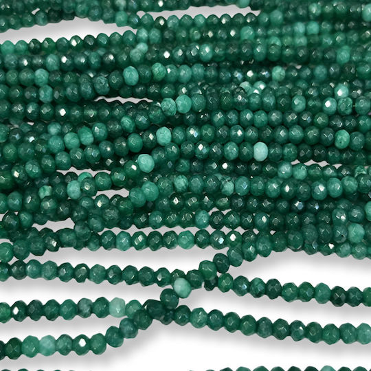 Mărgele Verzi Jade 3x4mm Fatetate