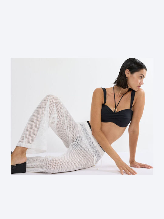 Trägerloses Bikinioberteil Schwarz