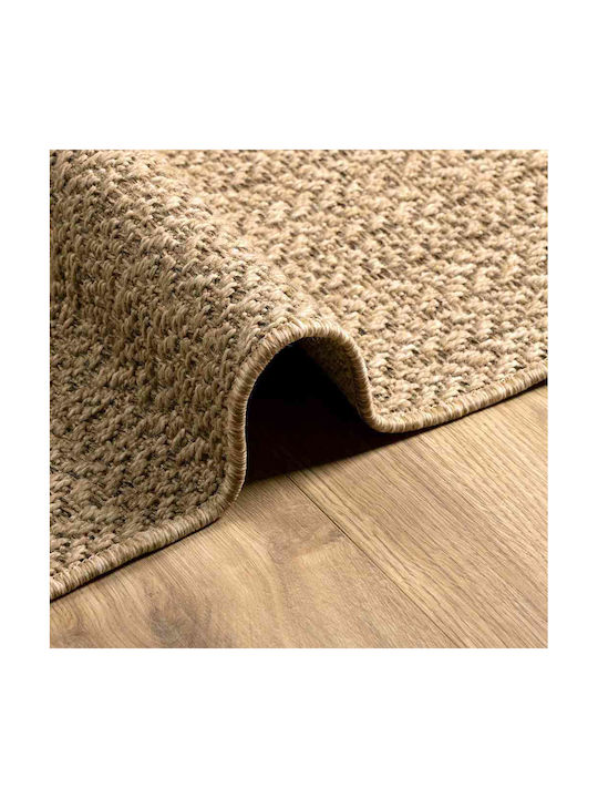 vidaXL Rug Outdoor Rectangular Brown