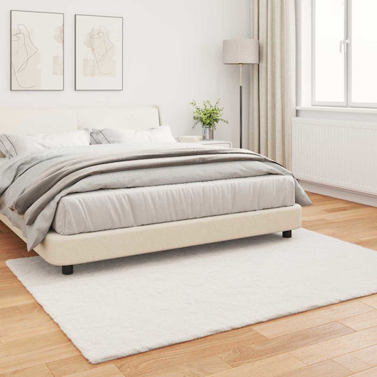 vidaXL Teppich Rechteckig Synthetisch,Polyester/Cotton/Leather Beige