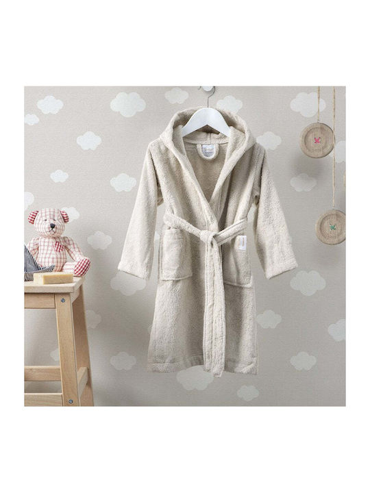 Aigaion Kids Hooded Bathrobe Nua Linen