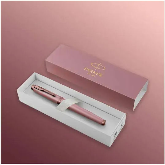 Parker IM Rosy Mauve BRT Fountain Pen Medium Purple Made of Brass