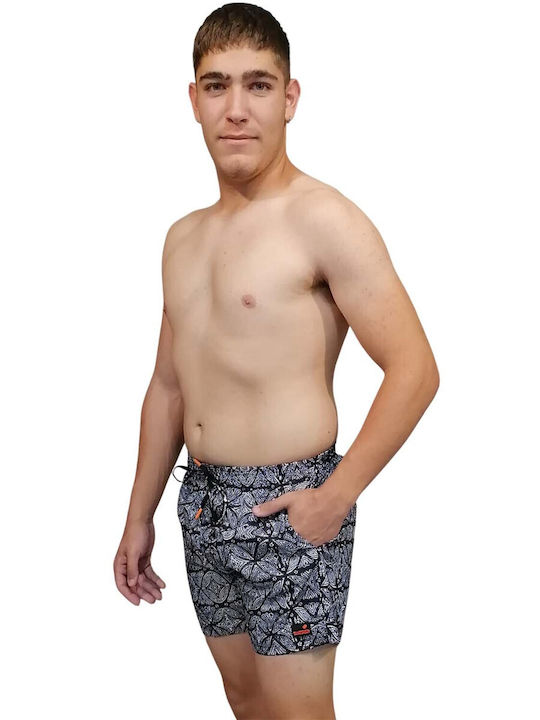 Мъжки Бански Плувни Шорти Черни