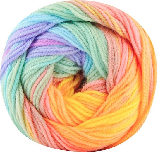 Kamgarn Papatya Batik Strickgarn Col554-48 Rainbow Mehrfarbiges Acrilyc 100g 360m