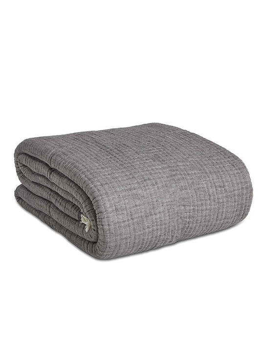 Aigaion Super Soft Tagesdecke Einzelbett Black 170x240cm