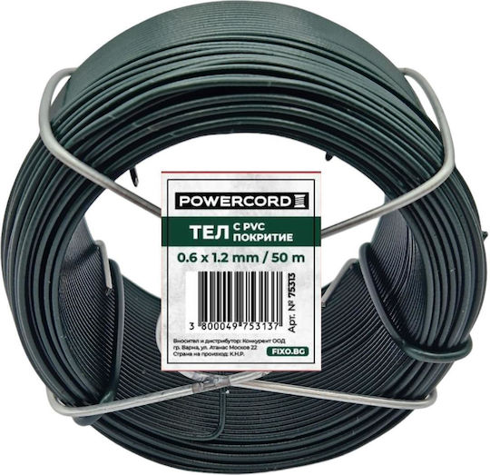 Wire Pvc Coating 0.6*1.2mm Roll 50m