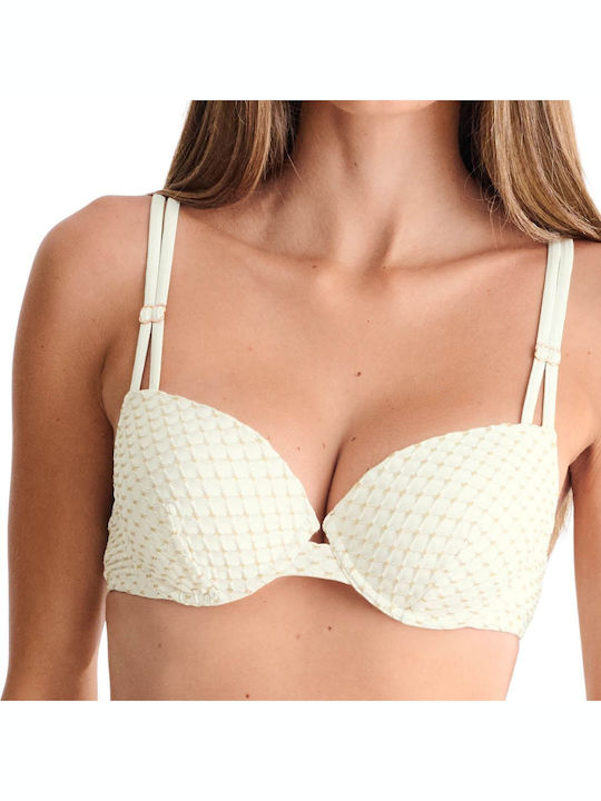 Bikini Σουτιέν με Ενίσχυση Ιβουάρ