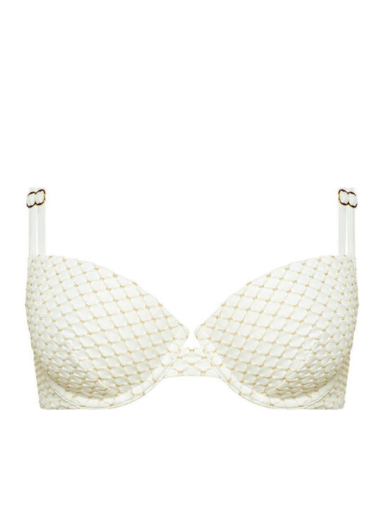 Bikini Σουτιέν με Ενίσχυση Ιβουάρ