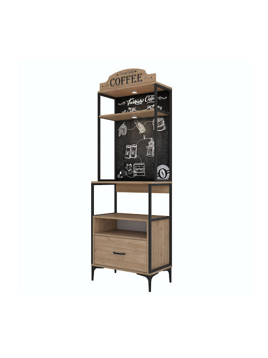 Στήλη Κουζίνας Walnut 90x44.7x21.2εκ.