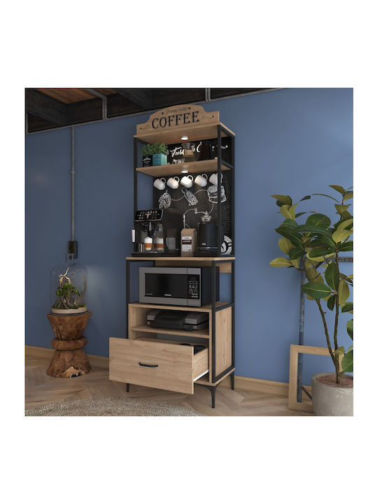 Στήλη Κουζίνας Walnut 90x44.7x21.2εκ.