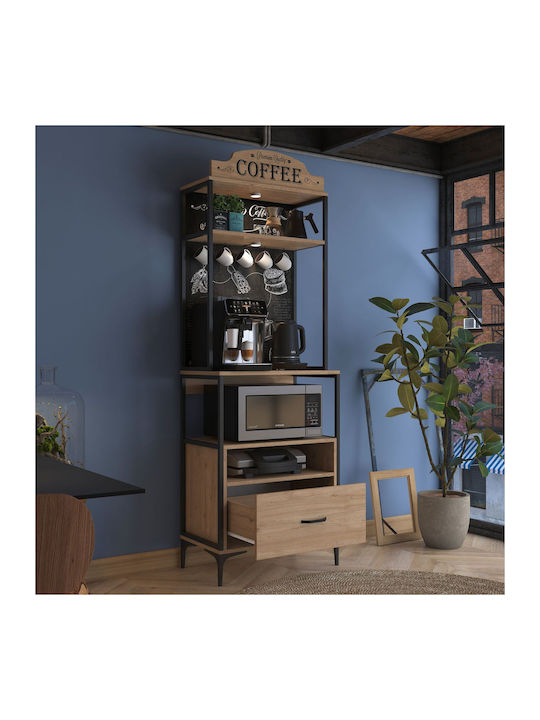 Στήλη Κουζίνας Walnut 90x44.7x21.2εκ.