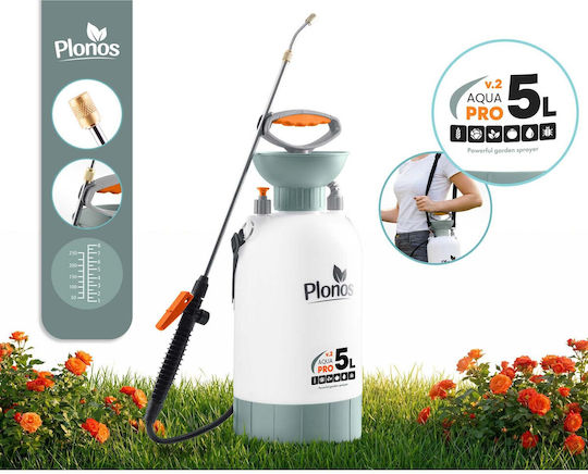 Plonos Pressure Sprayer with 5lt Capacity 2.76bar in Gray Colour