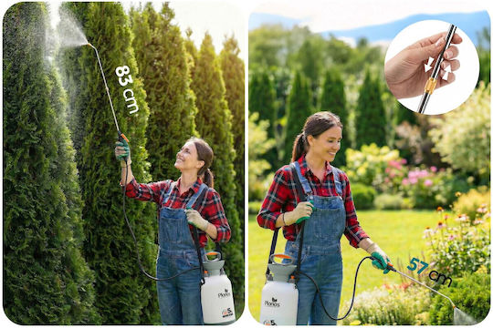 Plonos Pressure Sprayer with 5lt Capacity 2.76bar in Gray Colour