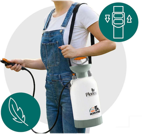 Plonos Pressure Sprayer with 5lt Capacity 2.76bar in Gray Colour