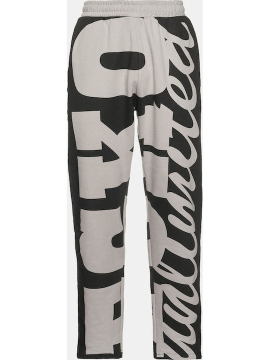 Herren-Sweatpants Jogginghose Grau/Schwarz