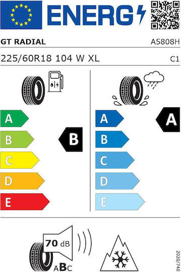GT Radial 225/60R18 104W Автомобилна Гума Всесезонна
