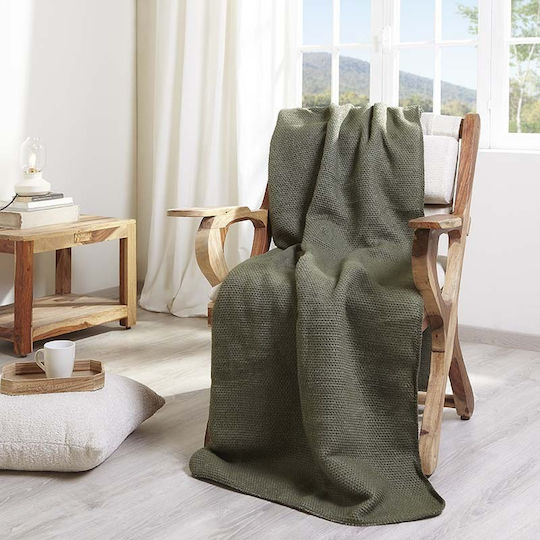 Cannon Cotton Fresh Decke Einzeln 170x220cm Olive