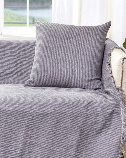 Bed&Bath Калъф За Възглавница От 100% Памук Сив 57x57см