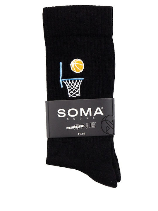 Soma Ανδρικές Κάλτσες Μαύρο