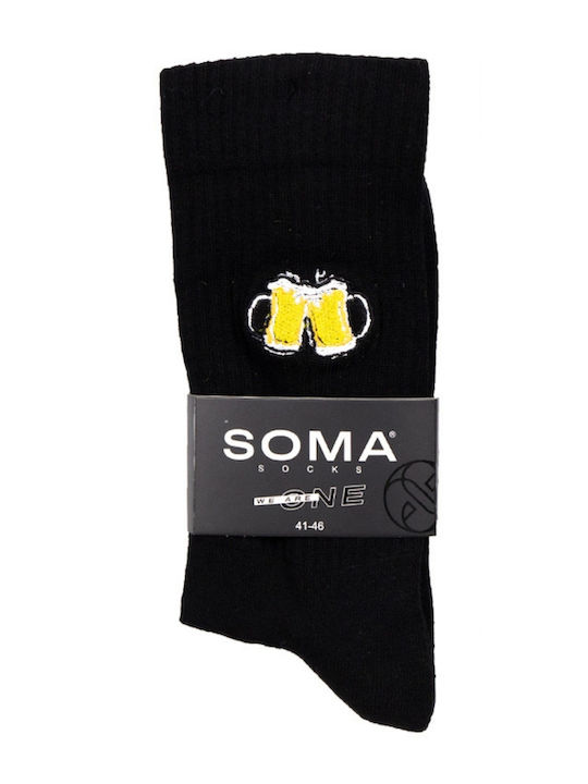 Soma Ανδρικές Κάλτσες Μαύρο