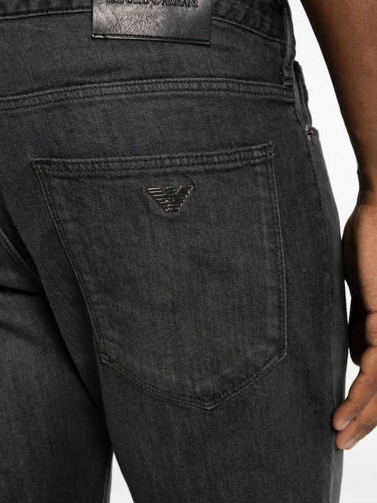 Herren Jeanshosen Elastisches Slim Fit GRAU